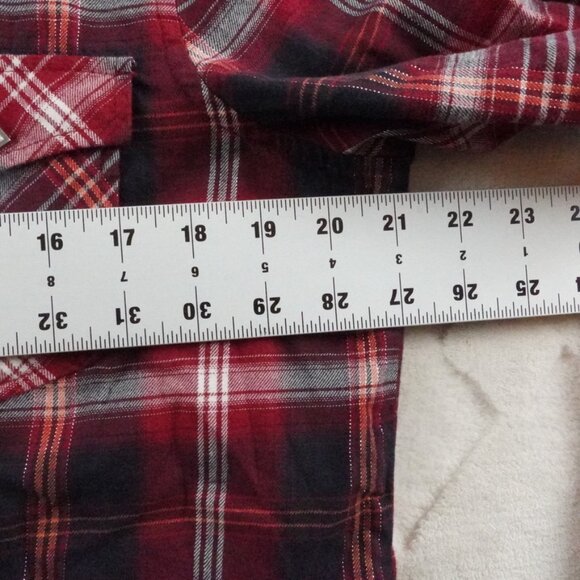 Harley-Davidson Red and Black Plaid Button Down Shirt - Picture 7 of 11